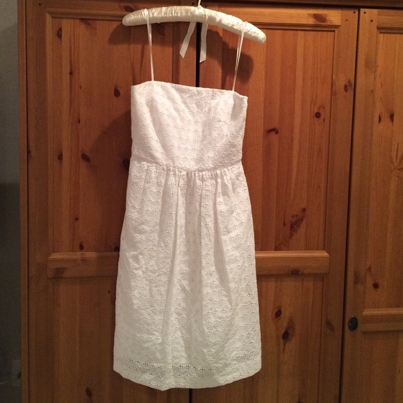 White eyelet Banana republic dress size 4