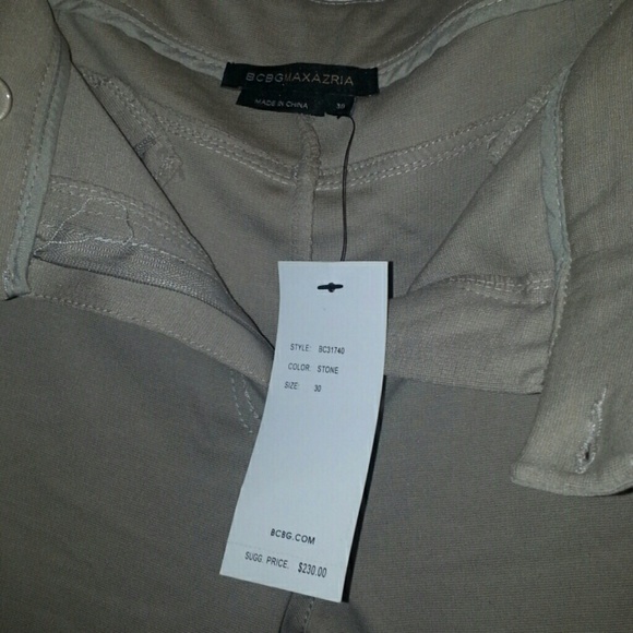 NWT BCBGMAXAZRIA stone coloured riding pants - Picture 4 of 4