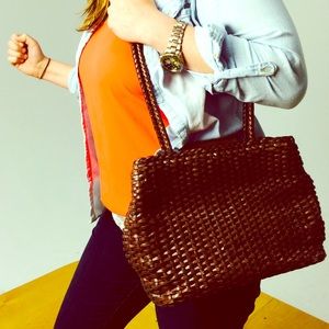 Basket weave medium / large purse