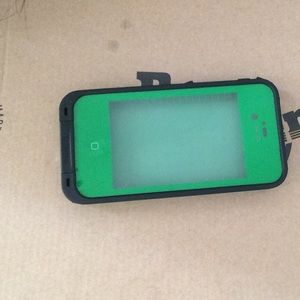 Green life proof case I phone 4/4s