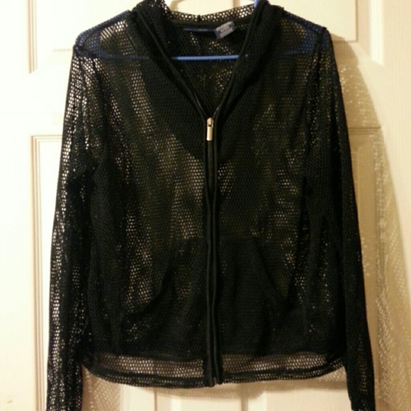 mesh hoodie