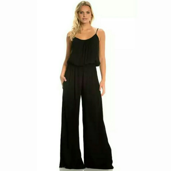 flowy wide leg jumpsuit