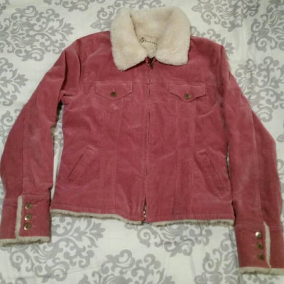 Sashimi jacket w/ faux fur collar
