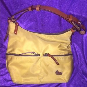 Dooney & Bourke Yellow Nylon Shoulder Bag