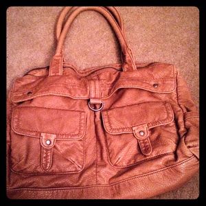 Light brown converse one star handbag