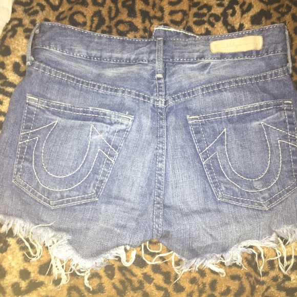 high waist true religion shorts