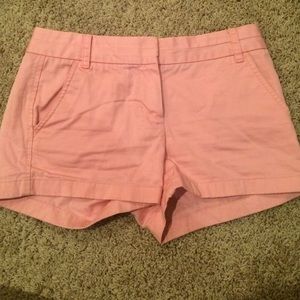 Size 2 3' J. Crew light pink colored chino shorts