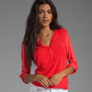 Splendid collared top