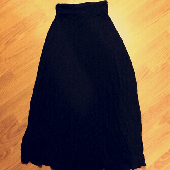 Black maxi skirt