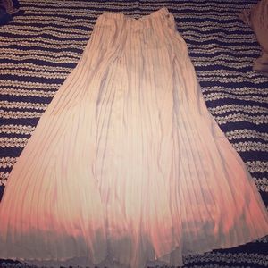 KENDALL & KYLIE Sheer Pleated Maxi Skirt