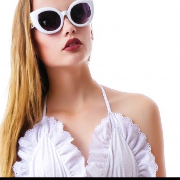 NWT Lolli Lolita Eyelet swimsuit Top