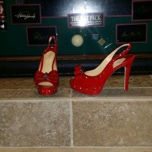 Candy Apple Red Gianni Bini Heels