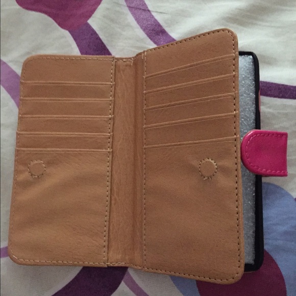 Brand new iPhone 6 faux leather wallet case - Picture 2 of 4