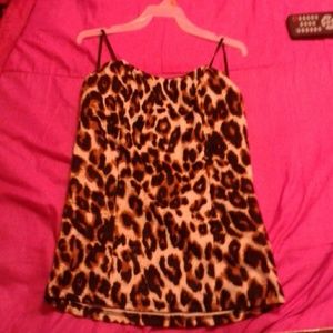 Cheetah tube top.