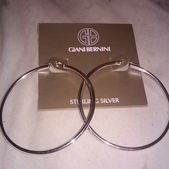 Sterling silver hoop earrings