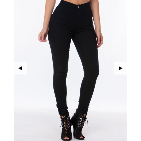 GO JANE BLACK High Waisted Jeggings