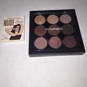 Mac burgundy times nine eyeshadows with TheBalm