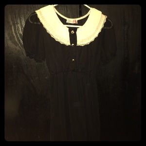 White collared babydoll dress