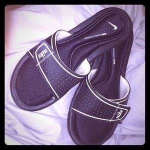 Nike slide ons!