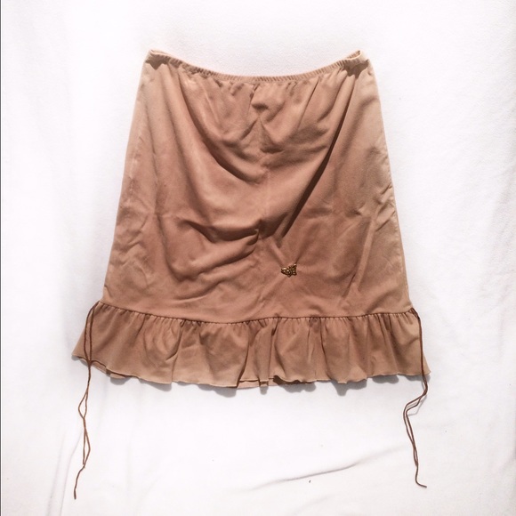 Rave Dresses & Skirts - 🆑 Carmel Brown Faux Suede Skirt