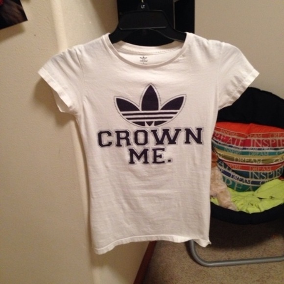 Never worn White Adidas Shirt!!