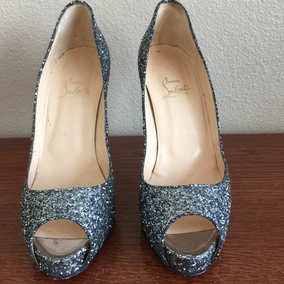 Authentic Christian Louboutin Glitter Pumps