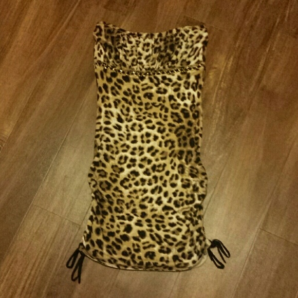 Guess leopard print mini dress