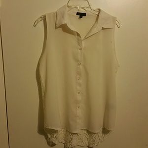 White sheer top