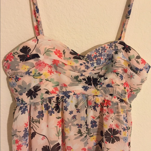 Floral Chiffon Tank - Picture 3 of 4