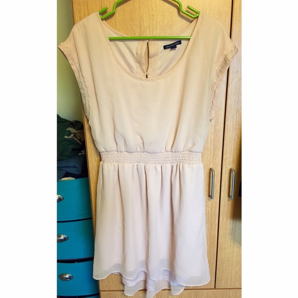 Peach American Eagle Sheer party dress