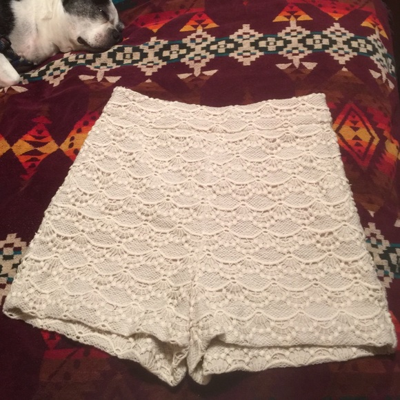 High Waist Lacey Shorts