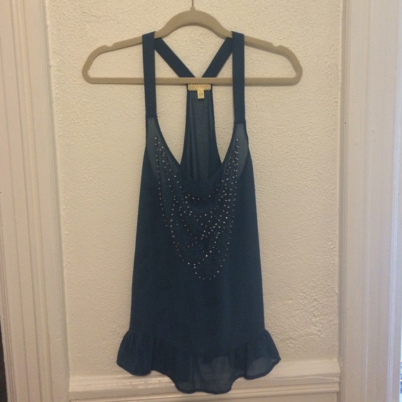 Gorgeous color! Sheer spring/summer top!