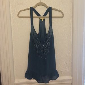 Gorgeous color! Sheer spring/summer top!