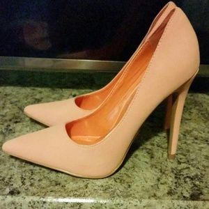 orange heels