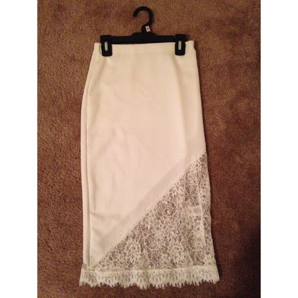 White High Waist Skirt