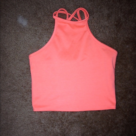 Bright Orange Crop Top