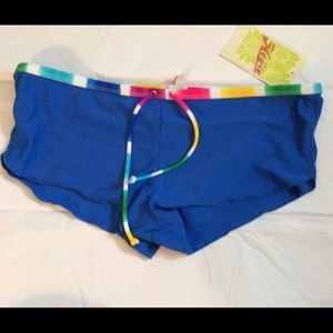 Hobie swimwear boy shorts size large NWT