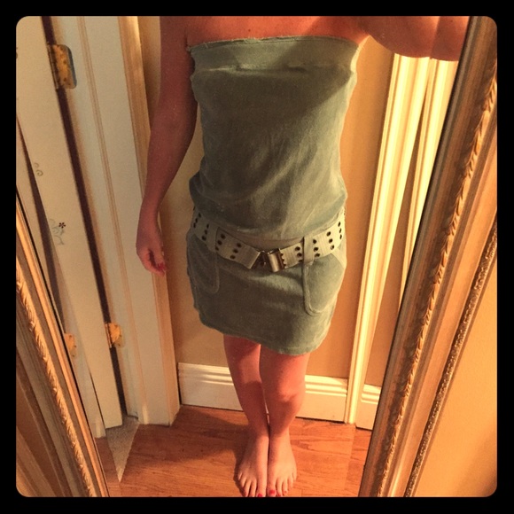 Beach Dress / Coverup!  JC Terry strapless dress.
