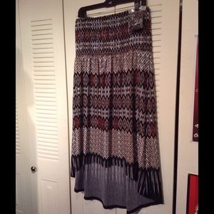 Cato Fashions Convertible Tribal Skirt