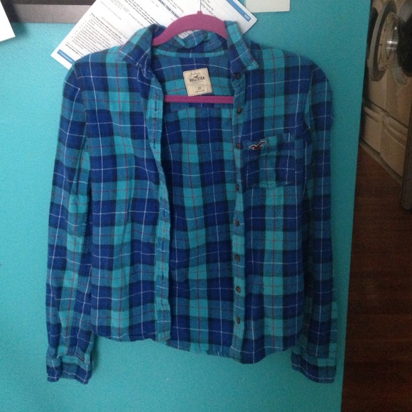 Hollister Blue Flannel