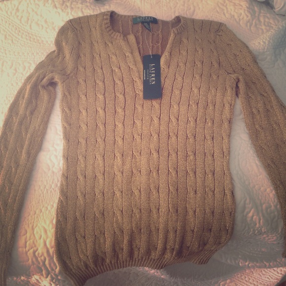 Ralph Lauren Sweaters - Gold Ralph Lauren Sweater Top