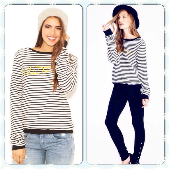 Wildfox Heart of Gold Baggy Beach Jumper - Picture 2 of 2