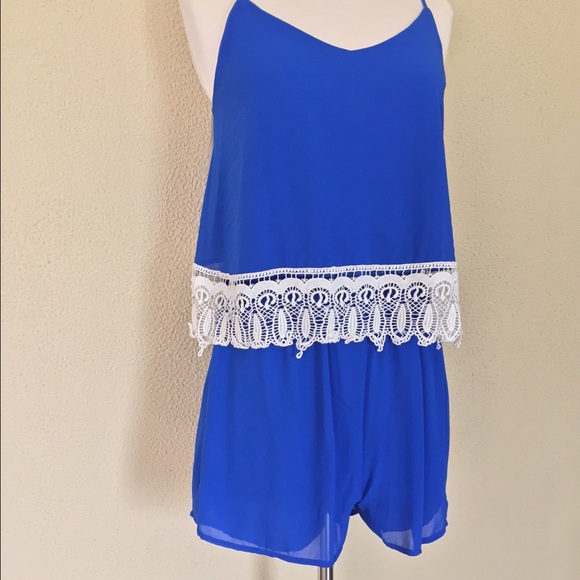 🎉HOST PICK‼️Royal blue romper - Picture 2 of 4