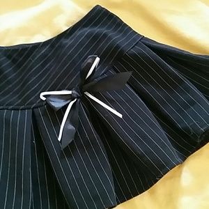 Selling in 1 week! Black pinstripe sexy mini skirt