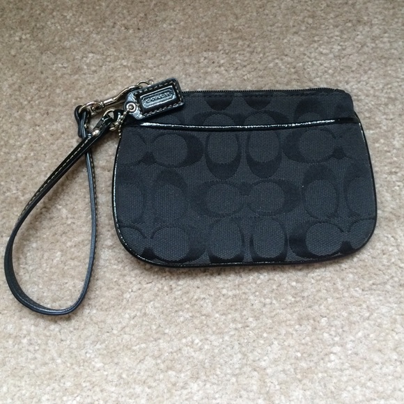 Black Coach Wristlet