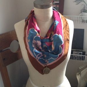 Vintage square scarf