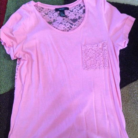 Forever 21 lace back shirt