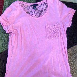 Forever 21 lace back shirt
