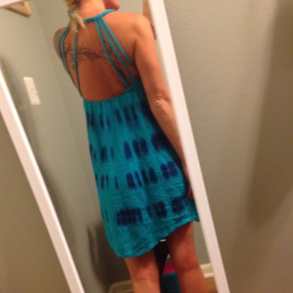 $15 !$55 ROXY tie dye dress - Picture 1 of 4