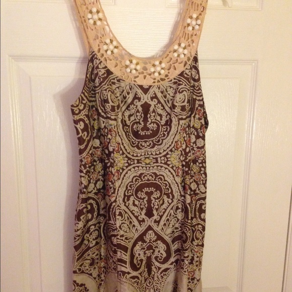 Free people beaded neck dress